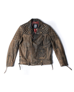 Master Supply Co Maverick Leather Jacket Vintage rugged style Moto leather jacket Toronto based Brand